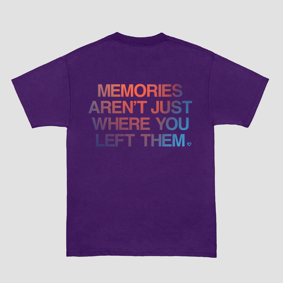 Gradient Memories Tee - Purple