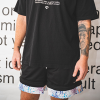 Signature Shorts - Black Paint Splatter