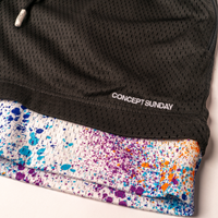 Signature Shorts - Black Paint Splatter